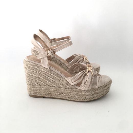 Cuña de Esparto Valentina Beige