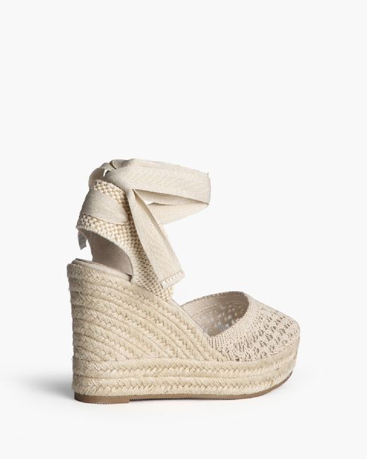 Anabela Esparto em crochet natural da Corina, REF M6340