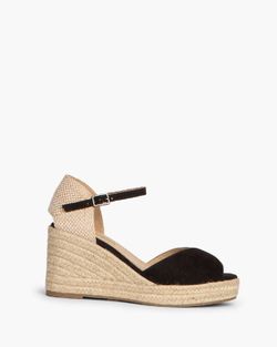 Zeppa aperta bassa Iris nera Corina marca RIF M4365