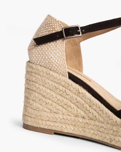 Zeppa aperta bassa Iris nera Corina marca RIF M4365