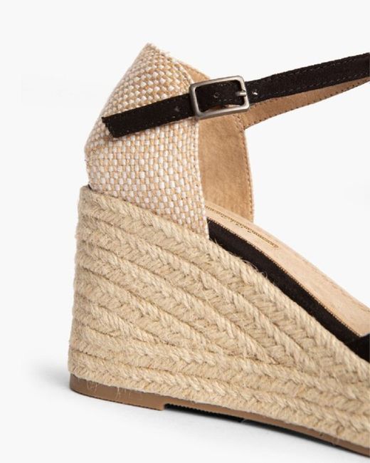 Zeppa aperta bassa Iris nera Corina marca RIF M4365