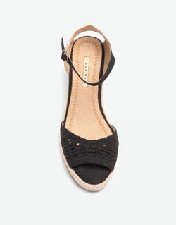 Esparteña Con Zeppa Aperta Nera marca Corina RIF M4366