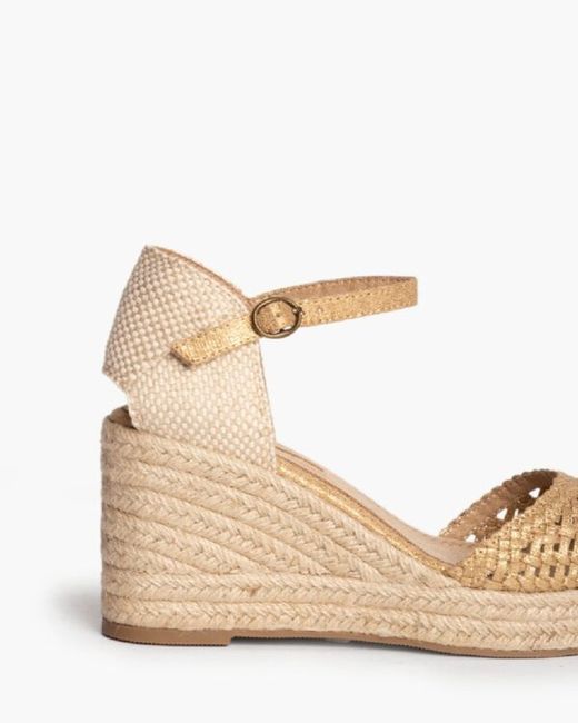 Esparteña Con Open Wedge Gold Corina marca REF M4366