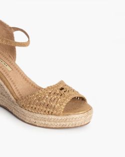 Esparteña Con Open Wedge Gold Corina marca REF M4366