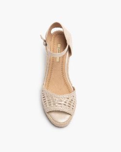 Esparteña Con Zeppa Aperta Argento Marchio Corina REF M4366