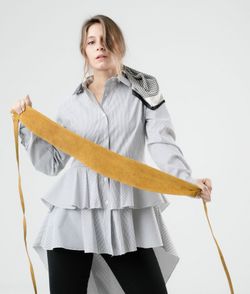 Ceinture En Cuir Suédé Pour Femme Moutarde