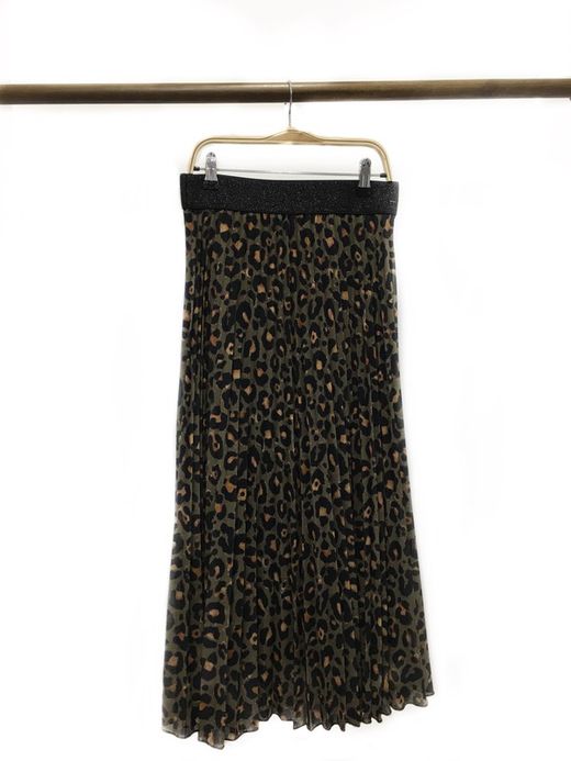 Falda Leopardo Verde Militar