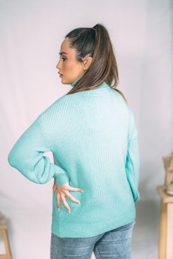 Jersey De Punto Turquesa