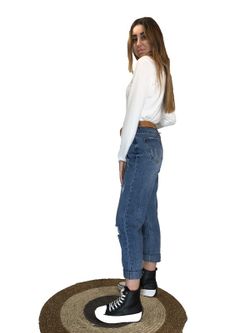 Jersey Fino Cuello Cisne Blanco