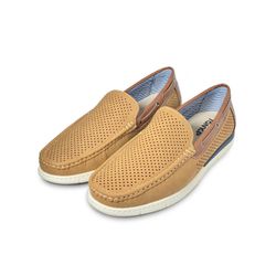 Mocasín Calado Para Hombre Camel