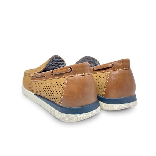 Mocasín Calado Para Hombre Camel