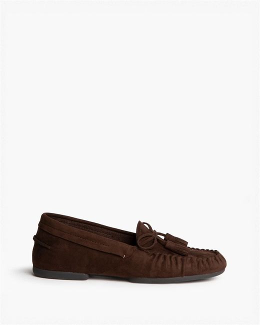 Mocasín Con Flecos Café marca Corina REF. M6640