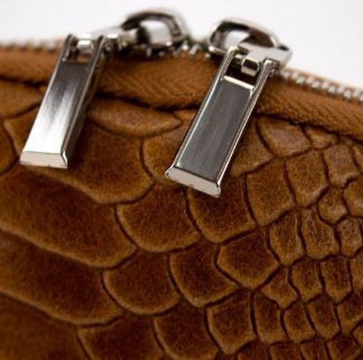 Portefeuille En Cuir Avec Imprimé Animal Camel