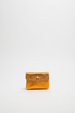 Monedero Nergi De Piel Dorado