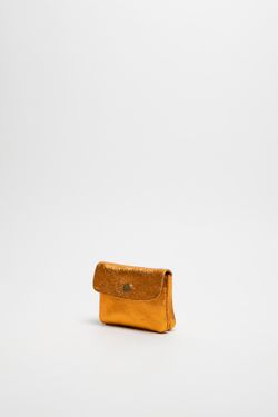 Monedero Nergi De Piel Dorado