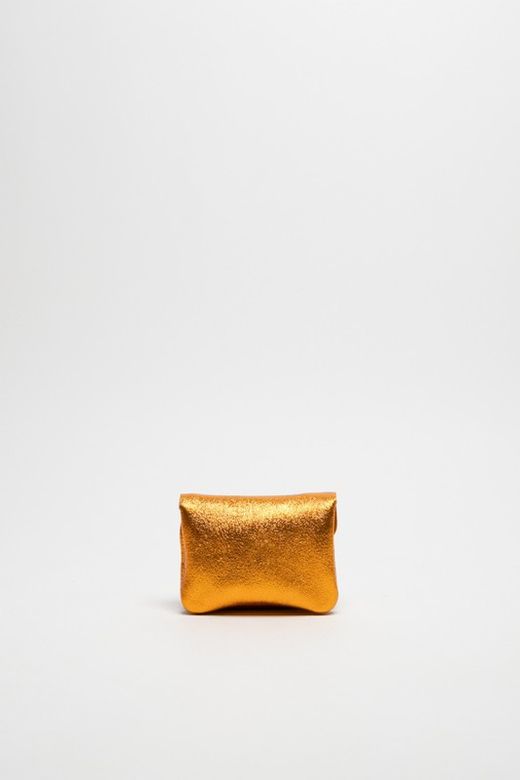 Monedero Nergi De Piel Dorado