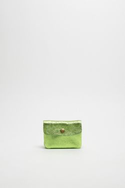 Porte-Monnaie Nergi en Cuir Vert