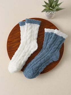 Lot De Deux Paires De Chaussettes Doublées