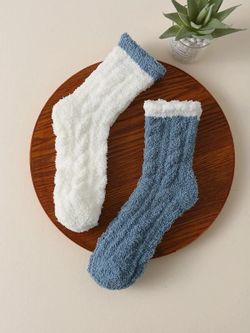 Lot De Deux Paires De Chaussettes Doublées