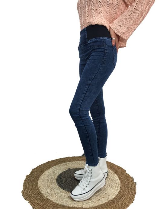 Pantalón Vaquero Con Elástico En La Cintura