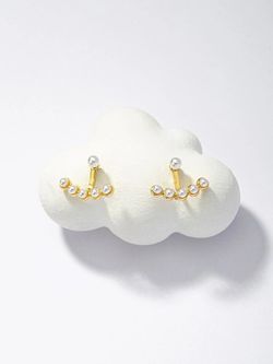Orecchini Con Perle Bianche