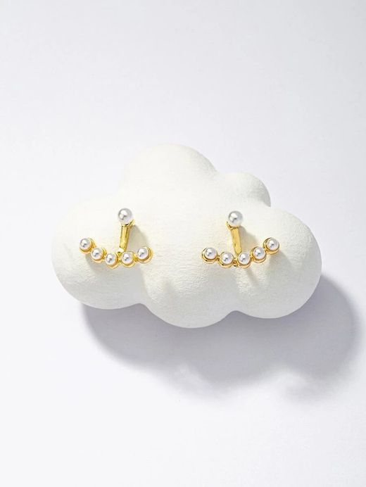 Orecchini Con Perle Bianche
