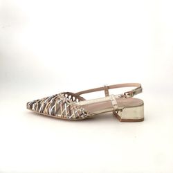 Sandalia Cangrejera Trenzada Champagne