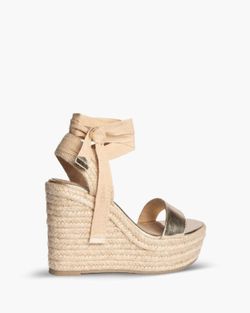 Sandale compensée Pelin Doré marque Corina REF M4336