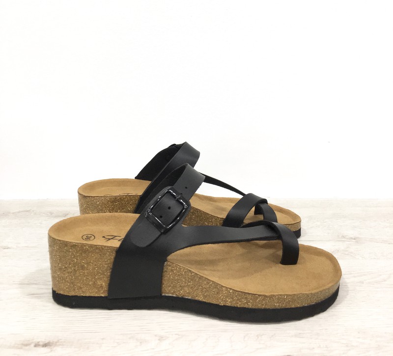 Sandalia Bio Horizonte Negro — Zapatos Calzados