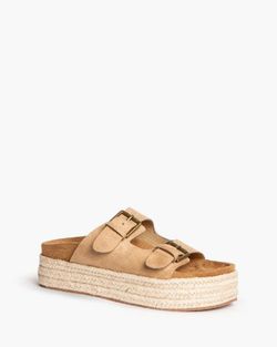 Sandalia De Esparto Con Plataforma Camel marca Corina REF. M4395