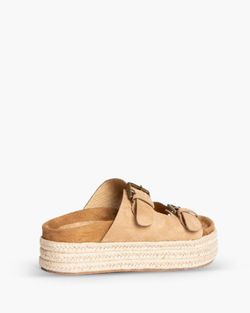 Sandalia De Esparto Con Plataforma Camel marca Corina REF. M4395