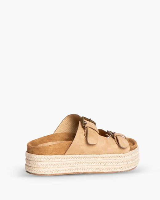 Sandalia De Esparto Con Plataforma Camel marca Corina REF. M4395