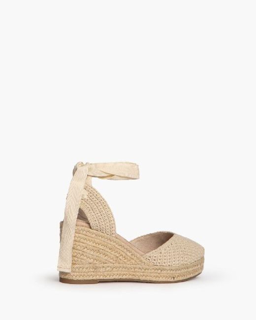 Sandalia Esparto Bordada Natural marca Corina REF  M4303