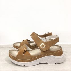 Sandalia Kenia Deportiva Para Mujer Camel