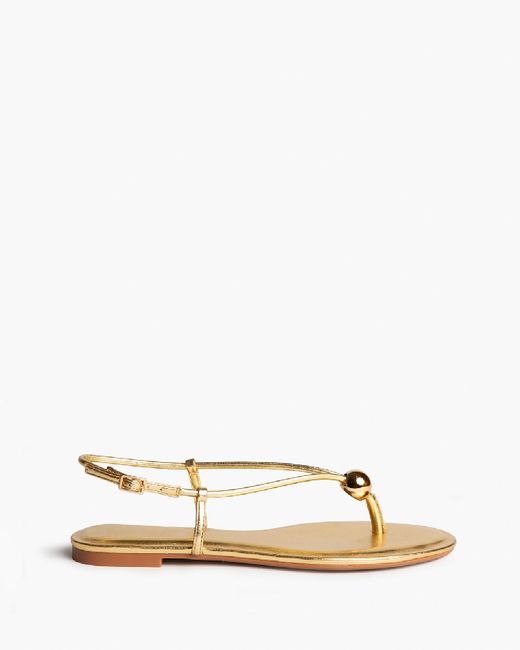 Sandalia Plana Con Tiras Dorado marca Corina REF M6456