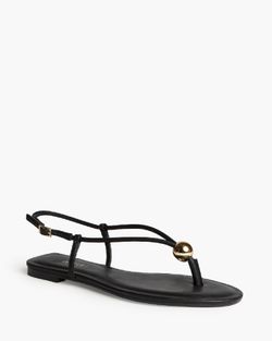 Sandália rasa com tiras, preta, marca Corina, REF M6456