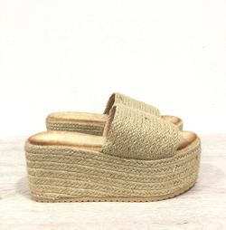 Sandalia Rafia Plataforma