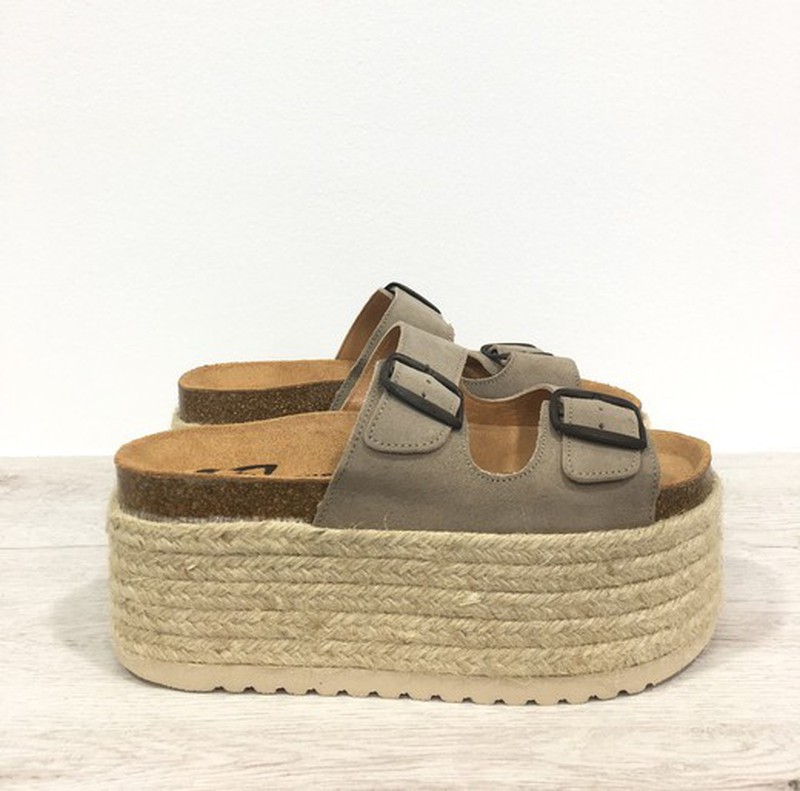 Toro Centro comercial Almeja Sandalia Runway Piedra — Zapatos Calzados Germans