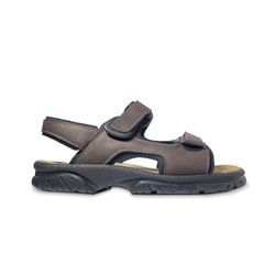 Sandalia Todoterreno De Piel Para Hombre Marrón