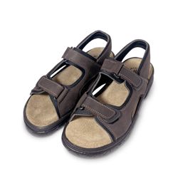 Sandalia Todoterreno De Piel Para Hombre Marrón