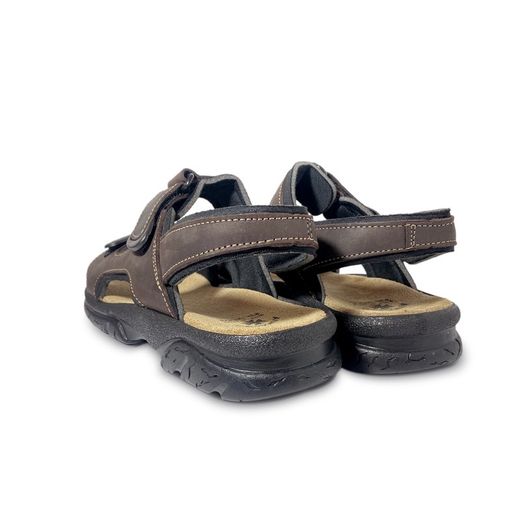 Sandalia Todoterreno De Piel Para Hombre Marrón