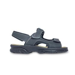 Sandália de couro todo terreno para homens preta