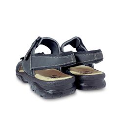 Sandália de couro todo terreno para homens preta