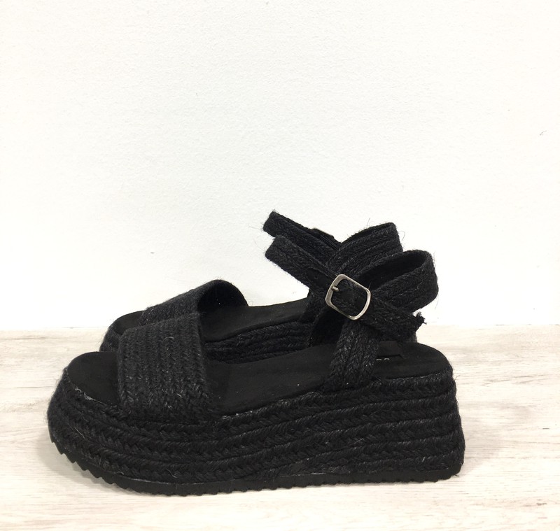 Sandalia Yute Negro Corina REF C1332 — Zapatos Calzados Germans