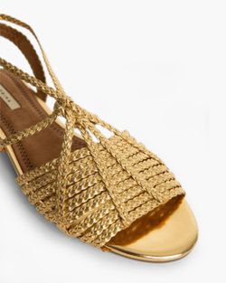Sandalias Planas Doradas Marca Corina REF M4430