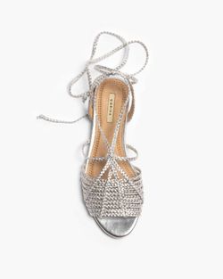 Sandalias Planas Plateado Marca Corina REF M4430