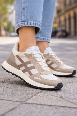 Sneakers grigie comode marca Corina REF M5545