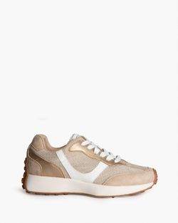 Sneakers in pelle scamosciata color oro Corina Brand REF M6070