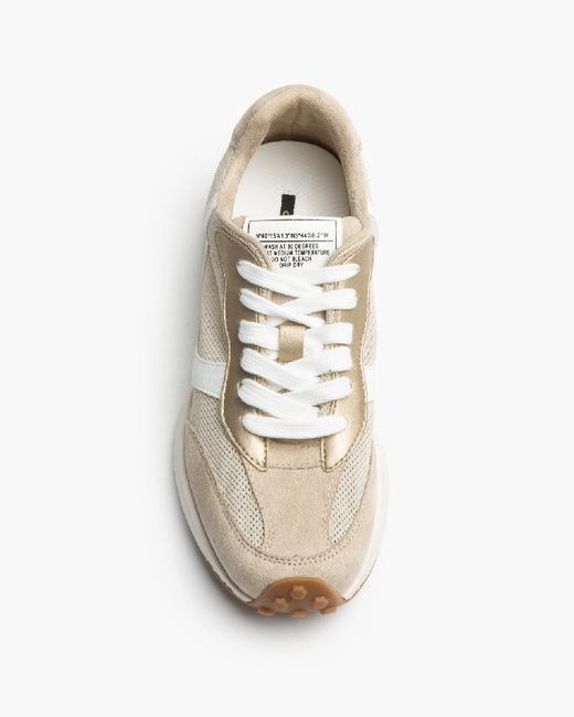 Sneakers in pelle scamosciata color oro Corina Brand REF M6070
