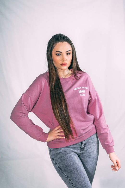 Sudadera Básica Rosa